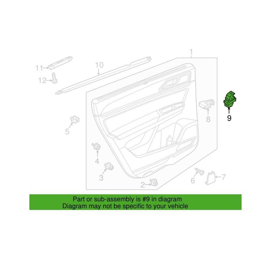 Volkswagen Door Window Switch 5G0959855LWZU